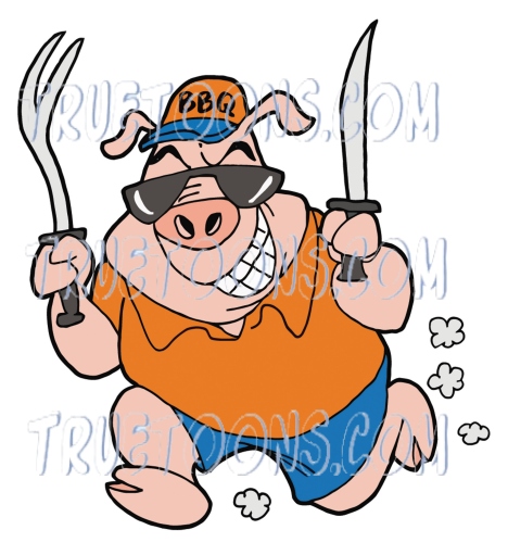 pig grilling clipart - photo #41